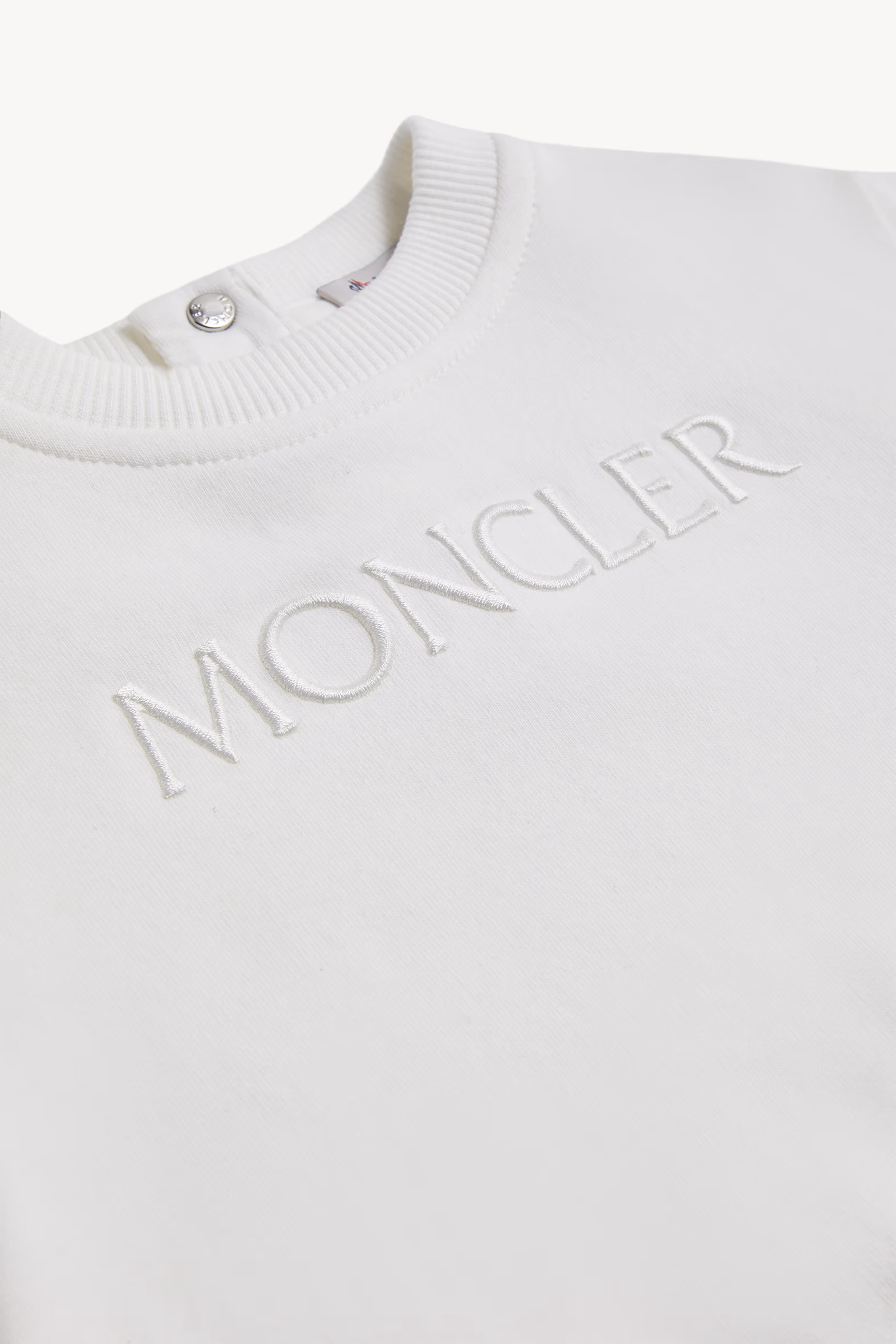 Ensemble de survêtement en coton à logo brodé Mixte Blanc Moncler 4